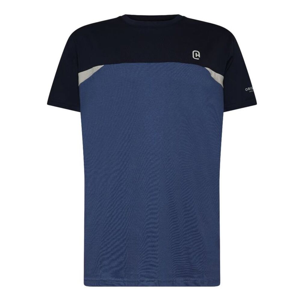 Crosshatch Mens Castlebay Short-Sleeved T-Shirt / Blue